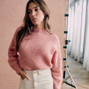 Sezane Otis jumper, Blush, Sz S